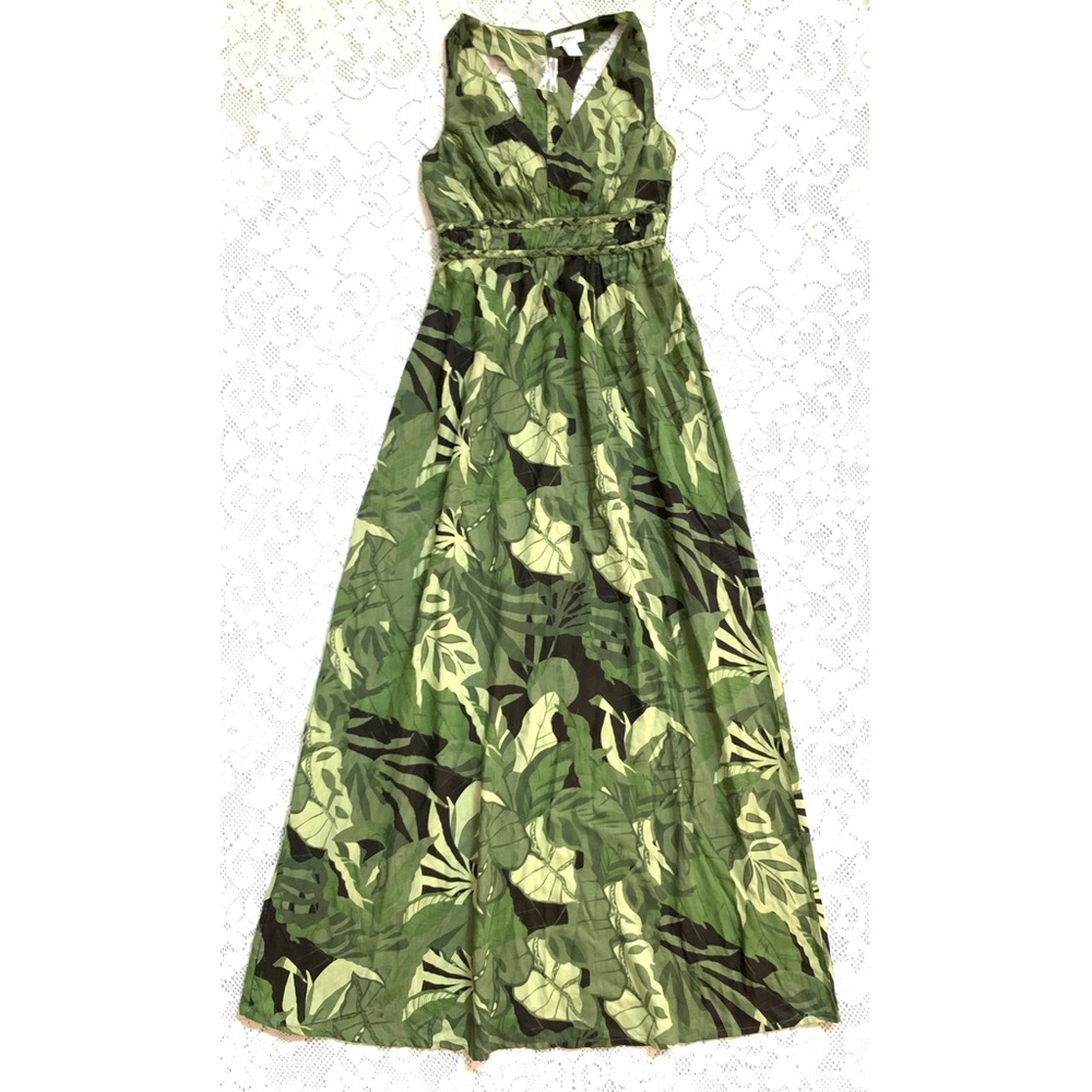 Beautiful Jungle Print Maxi Dress, very long!